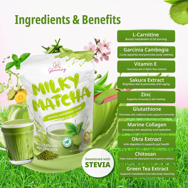 8FB4F856-0DCC-4E58-A124-8803B5E71F45 Glowming Shape Milky Matcha Appetite Suppressant Drink - Image 1