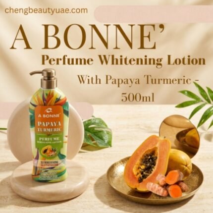 A Bonne Papaya Turmeric Perfume Lotion 500ml bottle front view