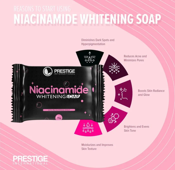 Prestige Niacinamide Whitening Soap - 75g - Image 3