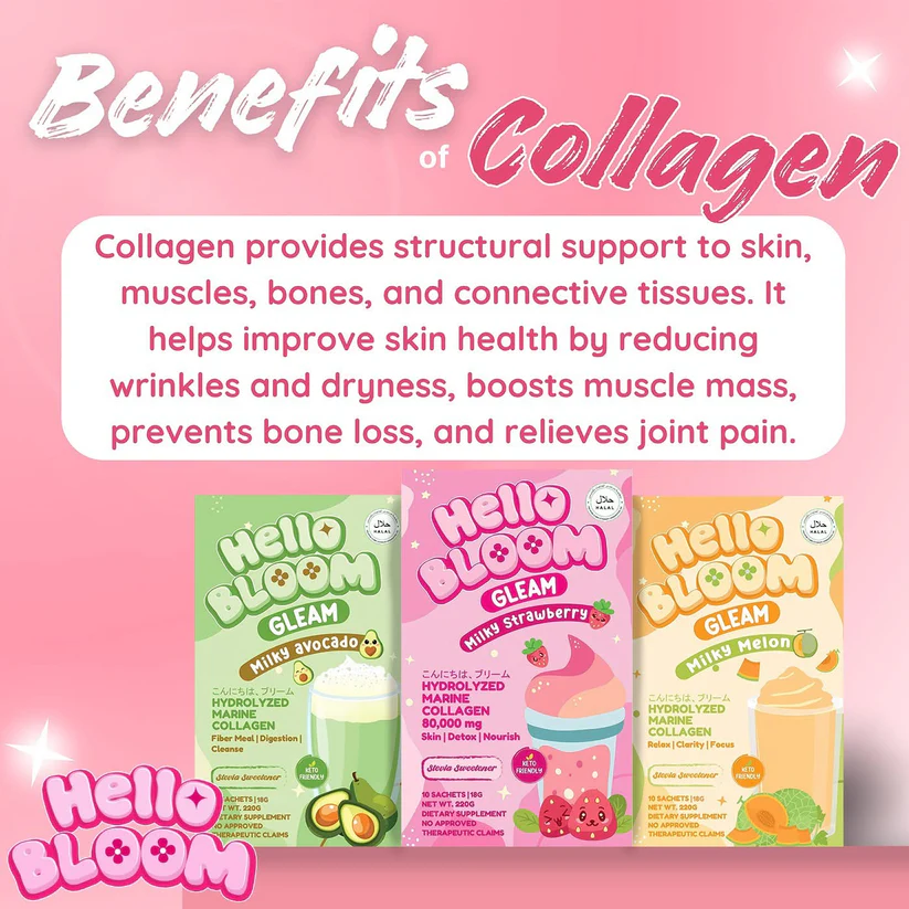D072E0AE-A94B-403E-96DC-DA64EEFC1748_823x Hello Bloom Gleam Collagen Drinks (Choose a Flavor) - Image 1