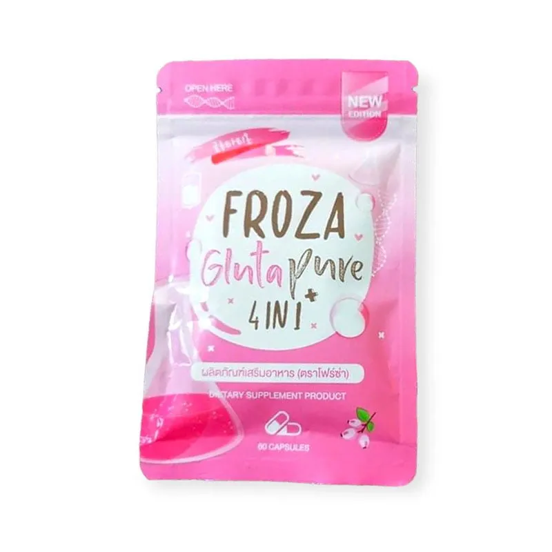 Froza Froza Gluta Pure 4in1 Dietary Supplement – 60 Capsules (Made in Thailand) - Image 1