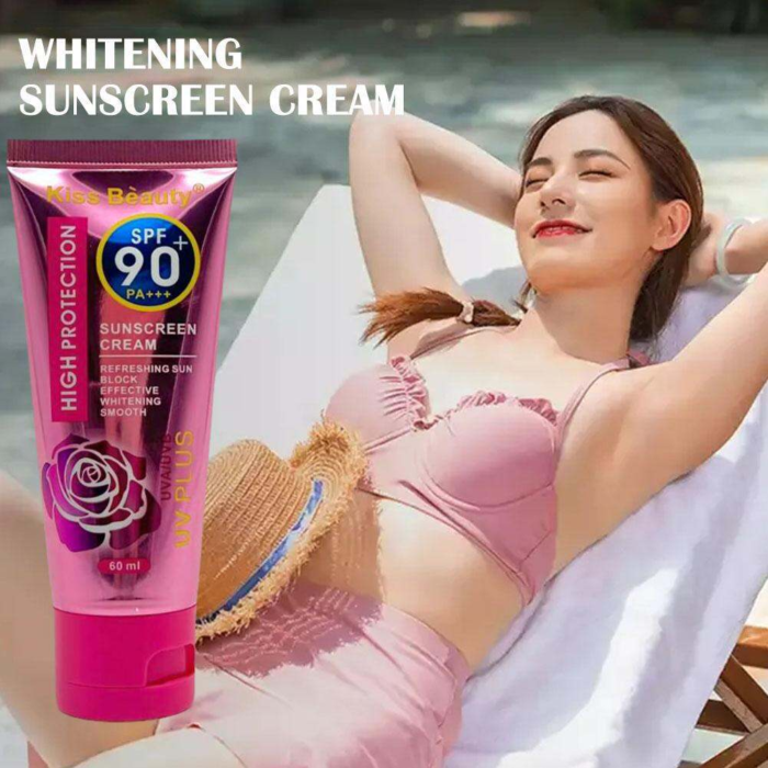 Kiss Beauty Sunscreen Cream SPF 90+ PA+++ 60ml - Image 2