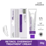 Luxe Organix Retinol + Bakuchiol Overnight Glow Gentle Treatment Cream - 30g - Image 4