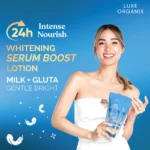Luxe Organix Milk + Gluta Gentle Bright Whitening Serum Lotion - 350ml - Image 4