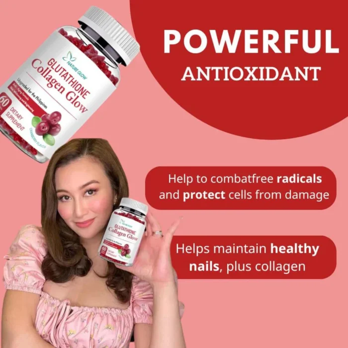 Nature Glow Glutathione Collagen Glow Cranberry Gummies - Image 3