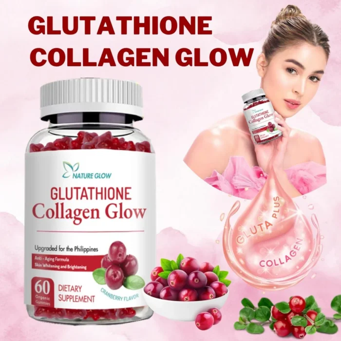 Nature Glow Glutathione Collagen Glow Cranberry Gummies - Image 4