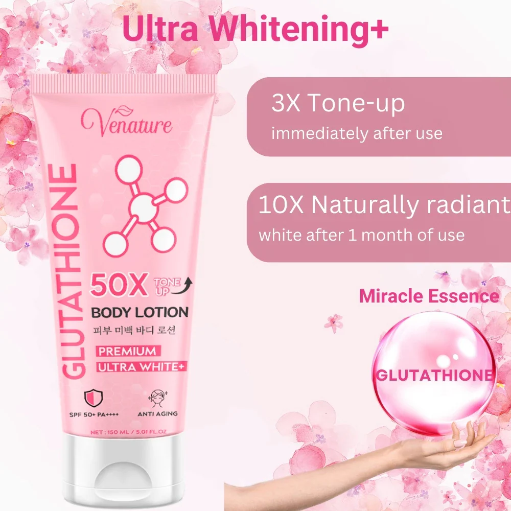 download_63_010f5ed9-7bcc-4885-8ab3-dc03a4596a7e Venature Glutathione 50x Tone Up Body Lotion - 150ml - Image 1