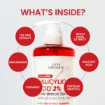 Luxe Organix DermaPro Salicylic Acid 2% Acne Rescue Serum Antibacterial Body Wash - Image 4