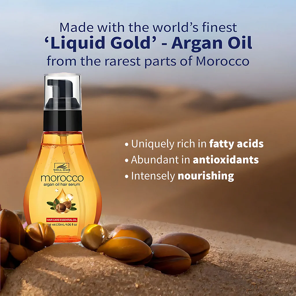 n11.1_00de7b33-8fdd-47d3-a530-4107ad94c101 Well Hair Morocco Argan Oil Hair Serum - Image 1