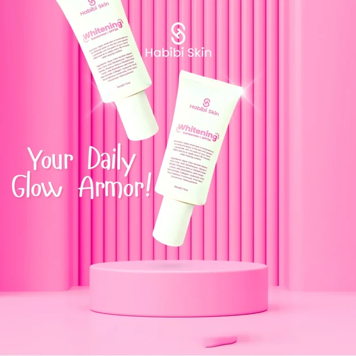 Habibi Skin Whitening Sunscreen SPF 50 – 50ml - Image 2