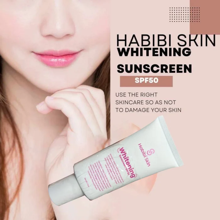 Habibi Skin Whitening Sunscreen SPF 50 – 50ml - Image 3