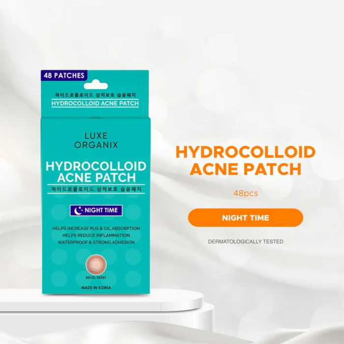 Luxe Organix Hydrocolloid Acne Patch – Night Time (48 Patches) - Image 6