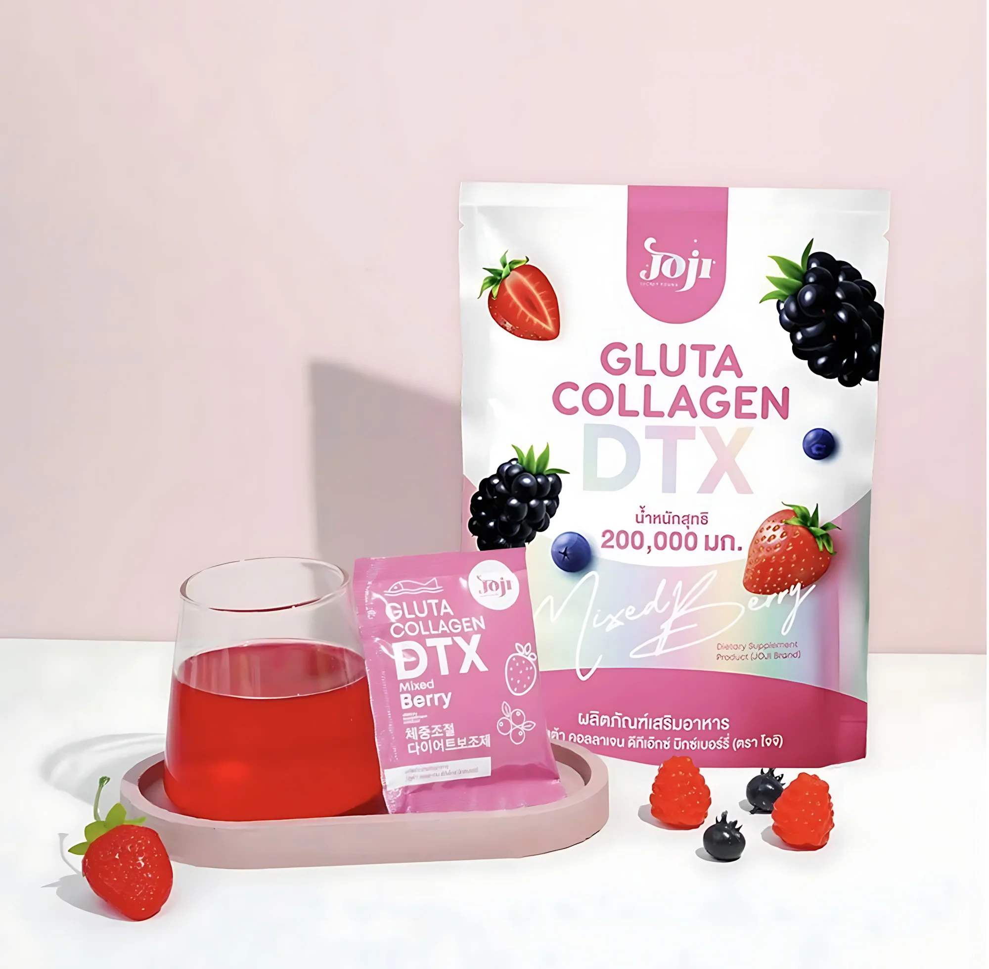 n6.3_fcf699b0-7a7c-4d58-9bd4-678ba3cf3ecc Joji Gluta Collagen DTX Plus Mixed Berry 200,000mg Dietary Supplements - Image 1