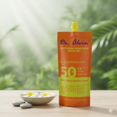 Dr. Alvin Whitening Sunscreen Gel-Cream Spf 50 PA++++ 50ml