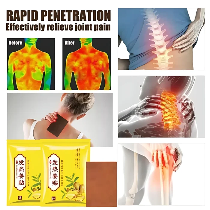 FAREJIANGTIE Pain Relief Ginger Patches - 100pc - Image 7