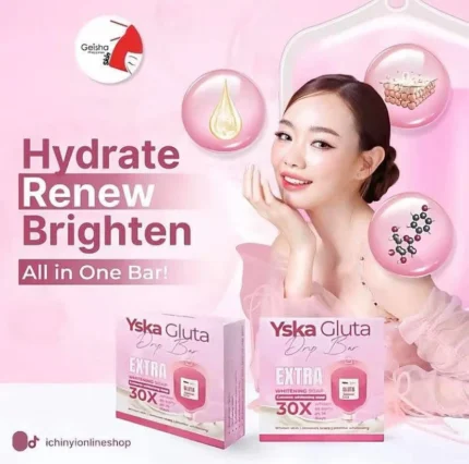 YSKA Gluta Drip Bar 30x Extreme Whitening Soap 70g