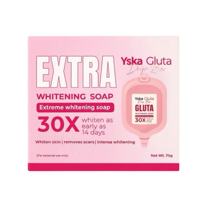 YSKA Gluta Drip Bar 30x Extra Whitening Soap 70g - Image 4