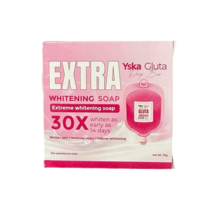 YSKA Gluta Drip Bar 30x Extra Whitening Soap 70g - Image 2