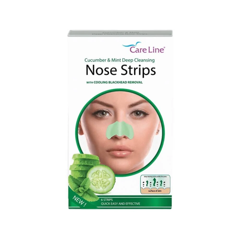 ca53a5a4-7b74-4b9c-98f1-fa75337ec6df-1000x1000-pK8Ng01CmkFTOh2KBNvxMuxRYQmYPIMuYKFvcg10 Care Line Cucumber & Mint Deep Nose Strips - 6