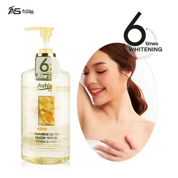 Ashley Shine Niacinamide Ultimate Glow Serum 2 in 1 (Face & Body) - 520ml
