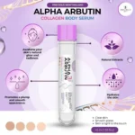 Precious Skin Alpha Arbutin 3 Plus Collagen Super Brightening Body Serum 45ml - Purple - Image 3