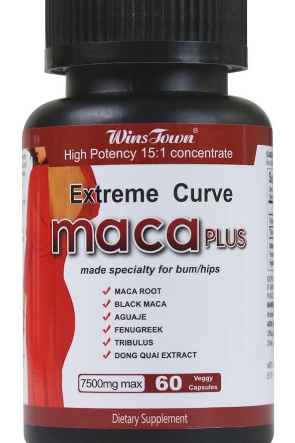 Extreme Curve Maca Plus 7500mg premium vitality capsule bottle displayed against a clean background from chengbeautyuae.