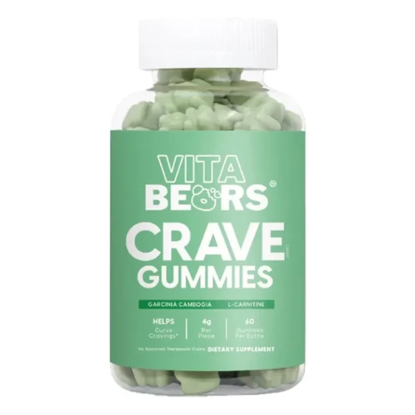 Vita Bears Crave Gummies supplement bottle for healthy weight management and craving control
