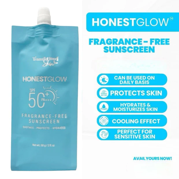 IMG-7364_1024x1024@2x Honest Glow Fragrance - Free Sunscreen SPF 50 PA+++ 50g