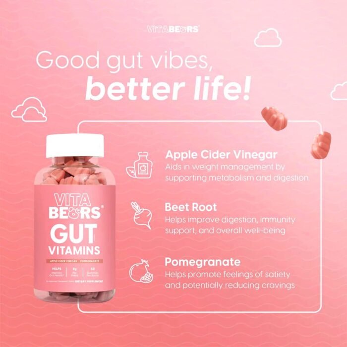 Vita Bears Gut Vitamins 60 Gummies - Image 3