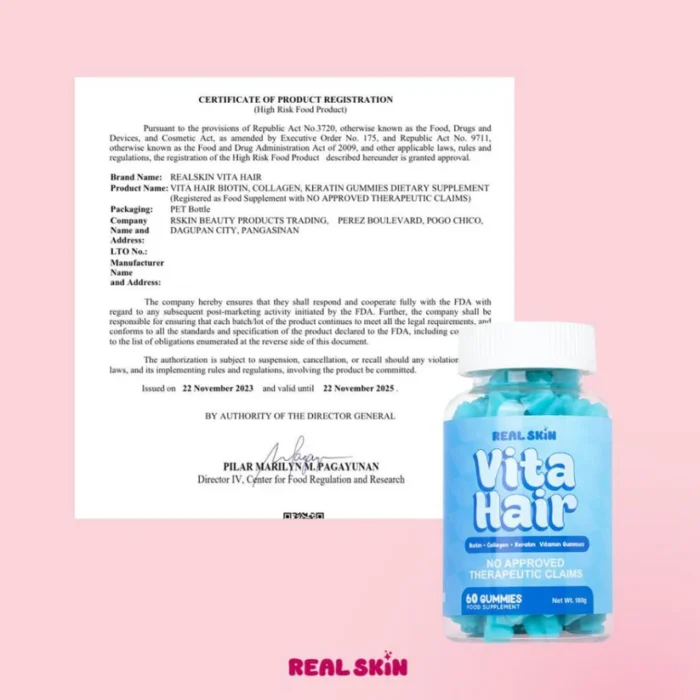 Real Skin Vita Skin & Vita Hair  60 Gummies - Image 6