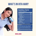 Real Skin Vita Hair 60 Gummies | Hair Growth & Beauty Support - Image 3