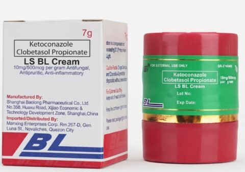 LS BL Cream tube on skin showing long-term steroid cream use risk